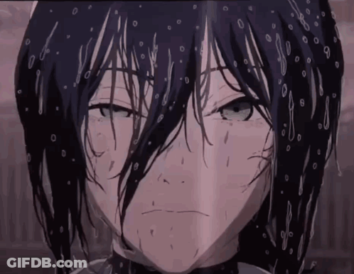 Water Drops On Face Close Up GIF