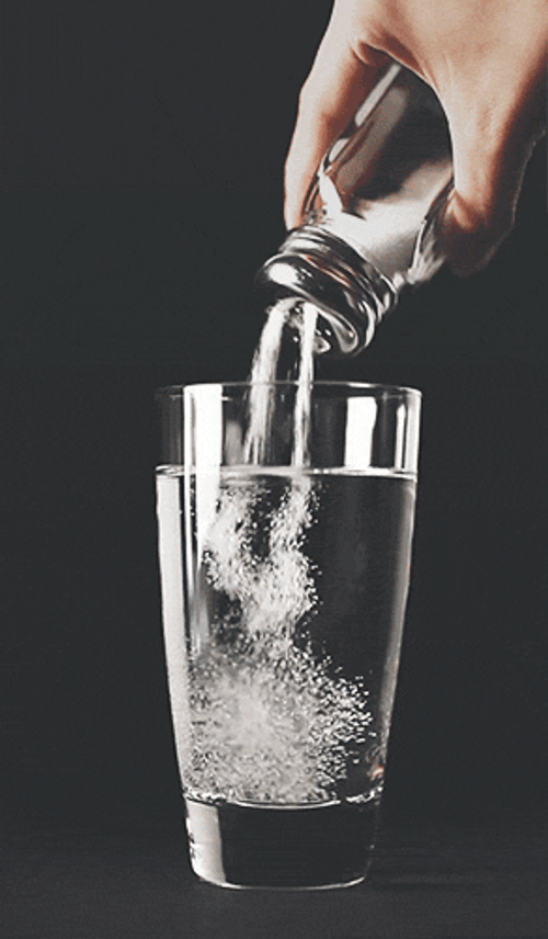 Water Glass Salt Reverse GIF