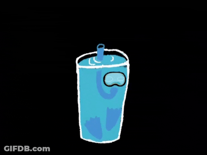 Water Glass Scuba Diver GIF