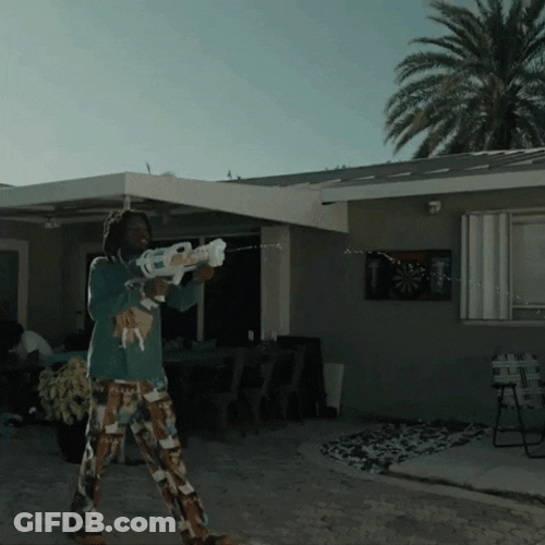 Water Gun Shooter Man GIF