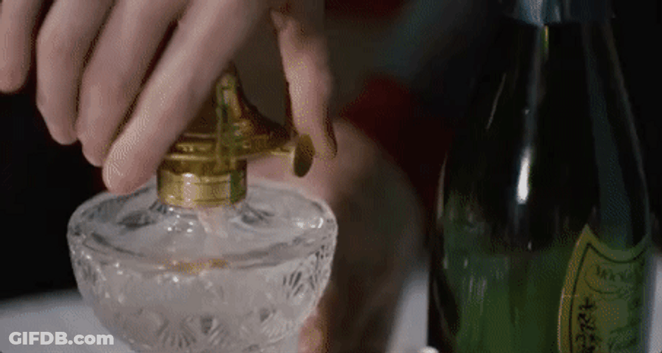 Water In Crystal Glass Pouring GIF