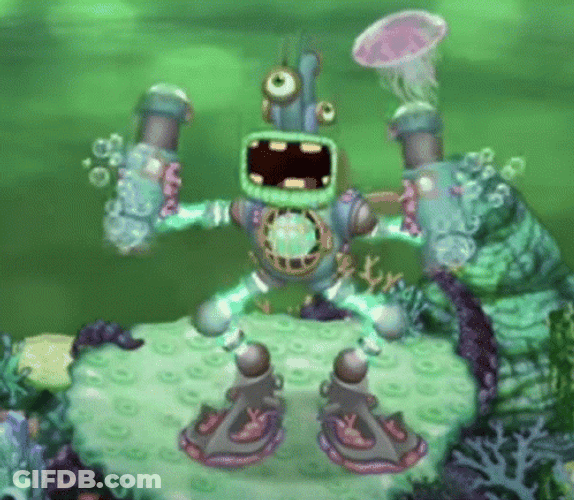 Water Island Epic Wubbox Dancing Underwater GIF