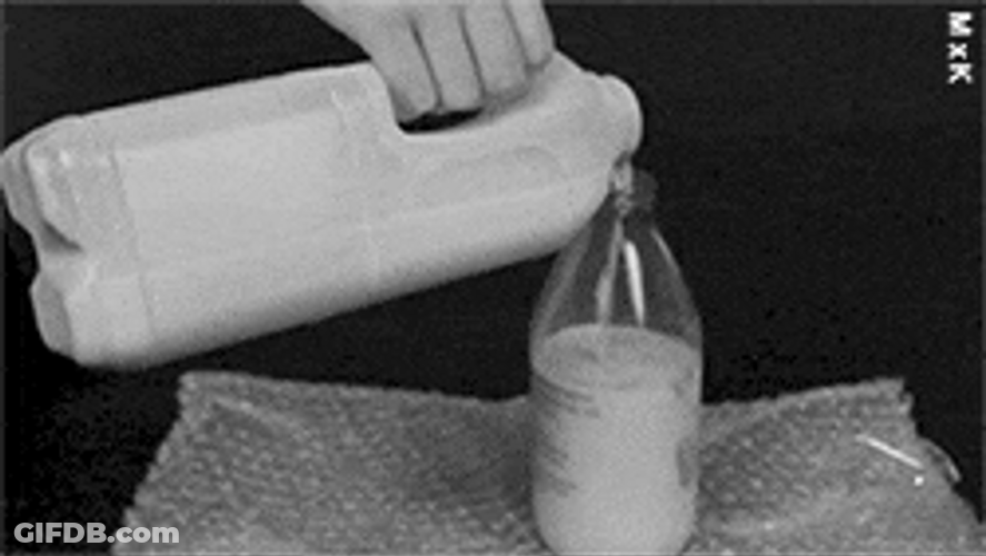 Water Milk Transfer To Bottle Pouring GIF