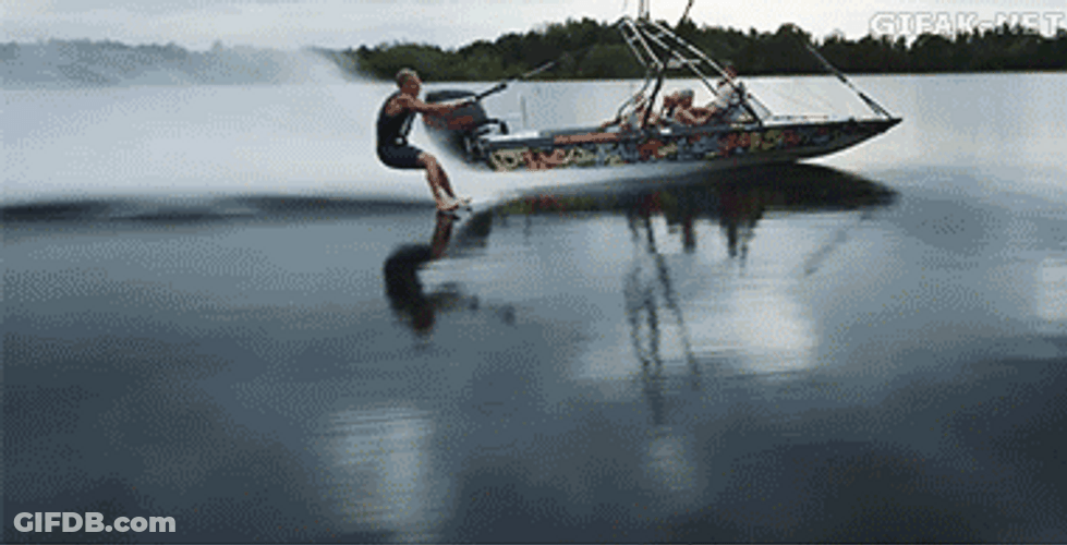 Water Skiing Funny Fail GIF
