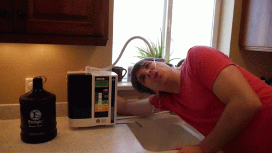 Water Spout From Small Dispenser GIF
