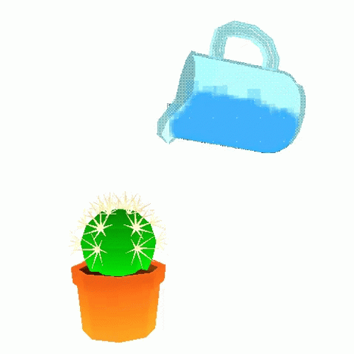 Water Spout To A Plant GIF