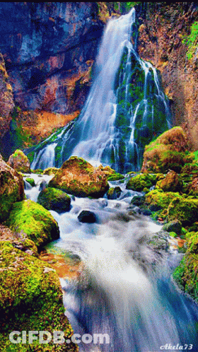 Waterfall By Akela 73 GIF
