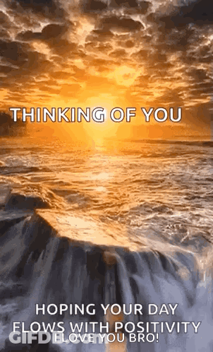 Waterfall Thinking Of You I Love You Bro GIF