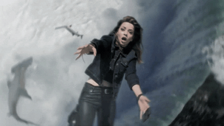 Waterfall Woman Falling The 4Th Awakens GIF