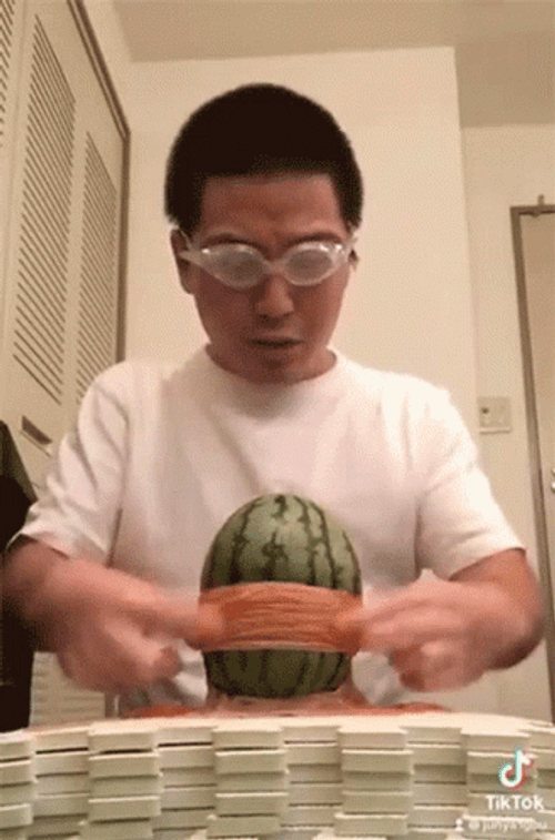 Watermelon Implosion Vs Explosion GIF