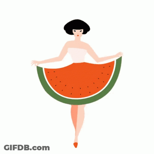 Watermelon Skirt GIF