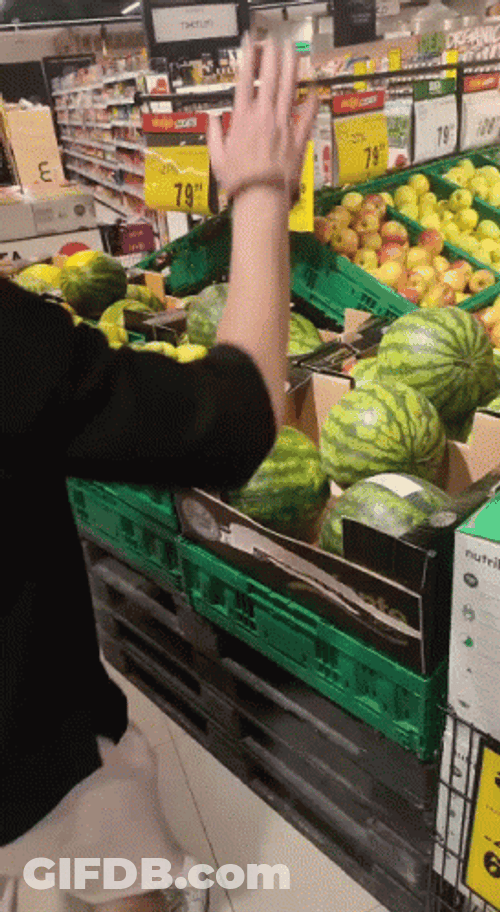 Watermelon Tapping GIF