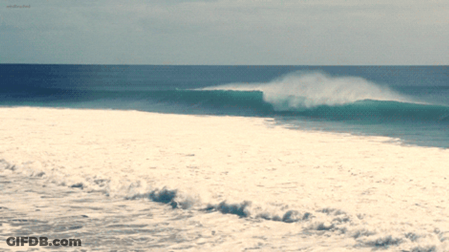 Waves By The Sea Breeze GIF