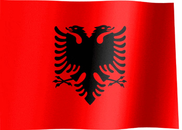 Waving Albanian Flag Waving Albania Flag GIF