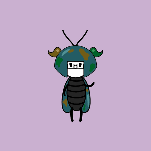 Waving Animated Roach GIF