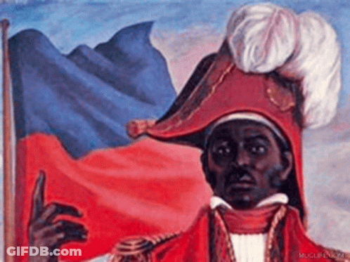 Waving Blue Red White Flag GIF