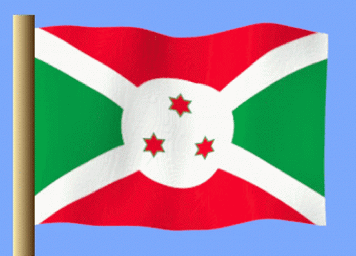 Waving Burundi National Flag GIF