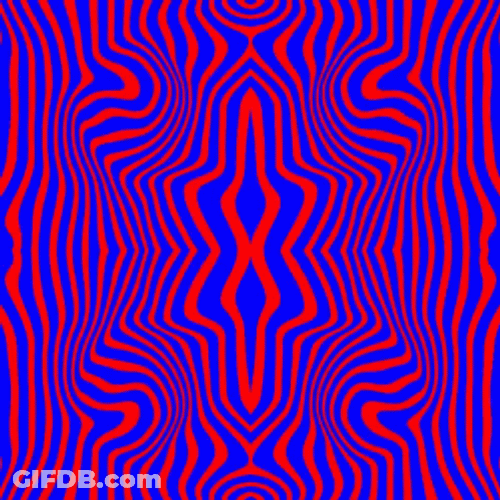 Waving Colorful Optical Illusion GIF