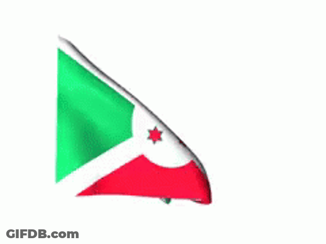 Waving Flag Of Burundi GIF