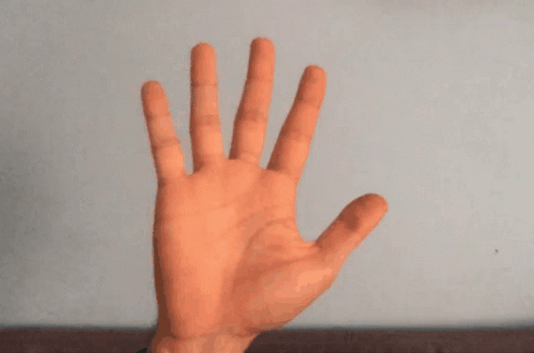 Waving Hand Hello Goodbye GIF