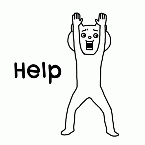 Waving Help Hands GIF