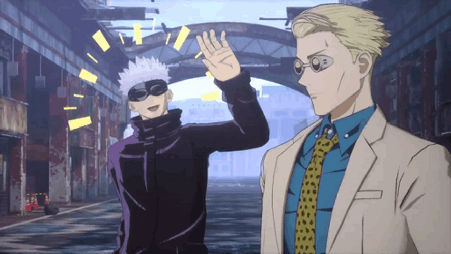 Waving Nanami Kento GIF