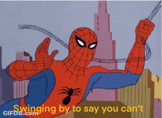 Waving Spider Man Meme GIF