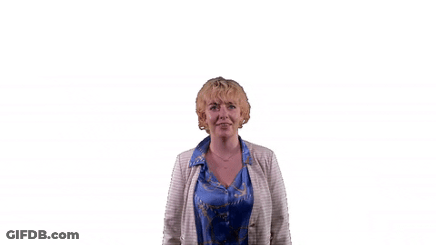 Waving Woman Disappear GIF