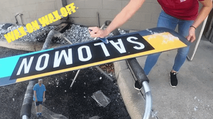 Wax On Wax Off On Salomon Sticker GIF