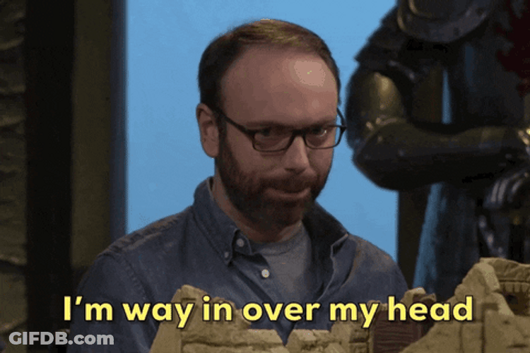 Way Over My Head Confused Guy GIF
