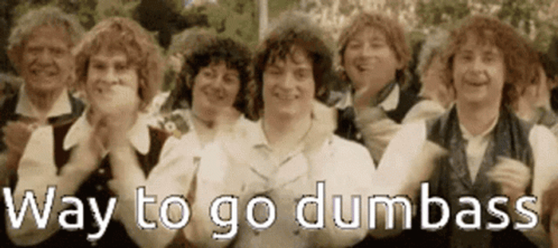 Way To Go Dumbass GIF
