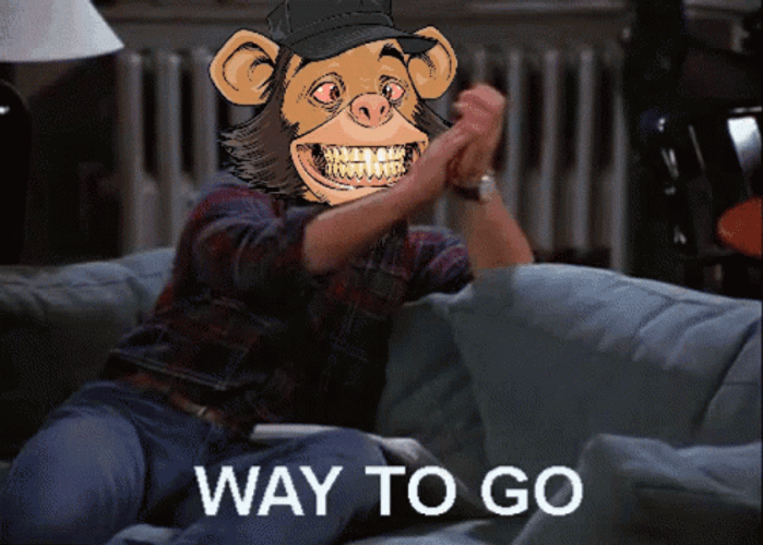 Way To Go Monkey GIF