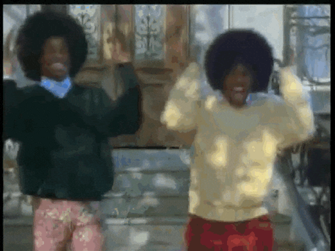Wayans Brothers Excited With Afro Hair GIF