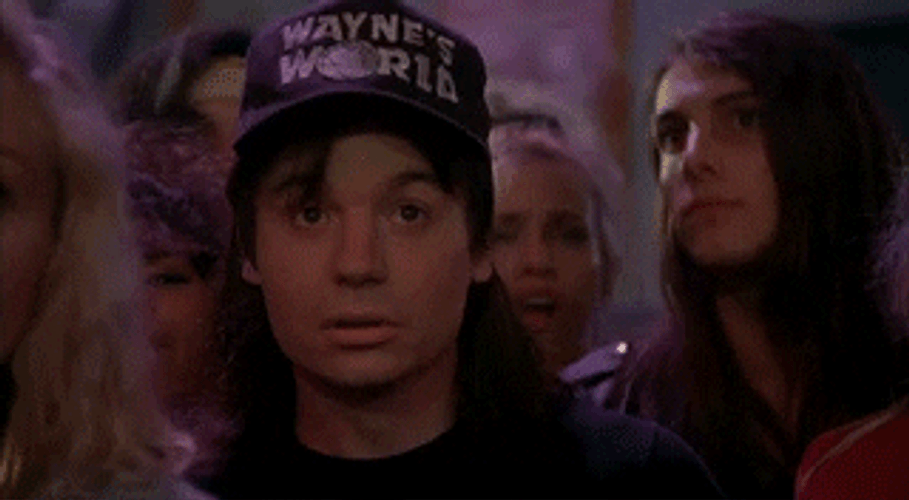 Wayne Looking And Headbanging GIF