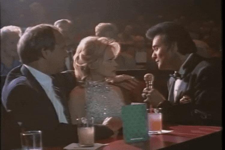 Wayne Newton Serenades Beverly D'Angelo On Vegas Vacation GIF
