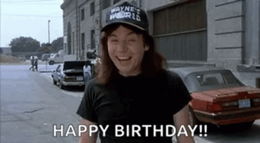 Wayne's World Wayne Campbell Happy Birthday Mike GIF