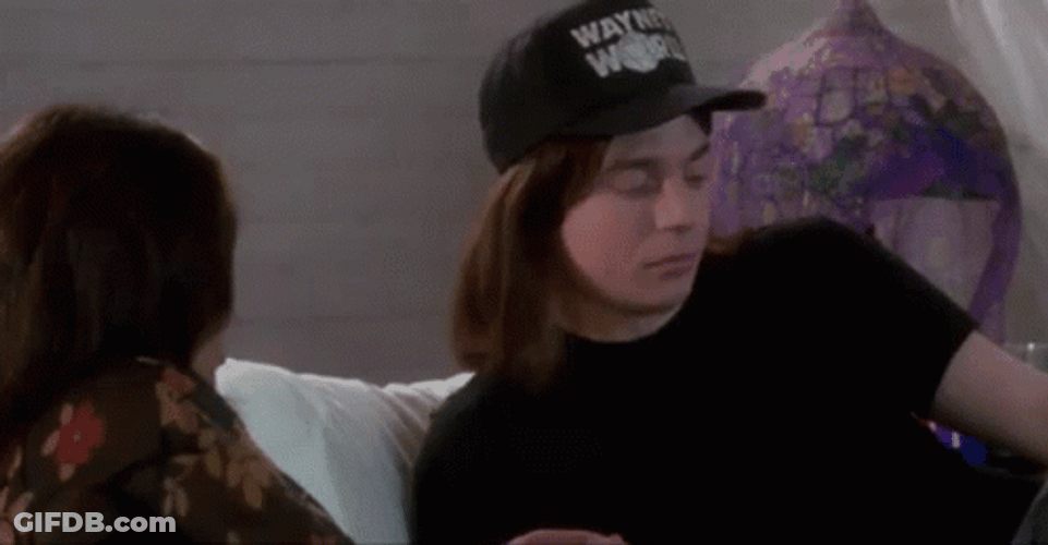 Waynes World Mike Myers Multiplying Images GIF