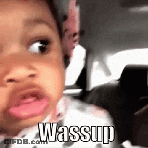 Wazzup Of Cute Toddler Inside Car GIF