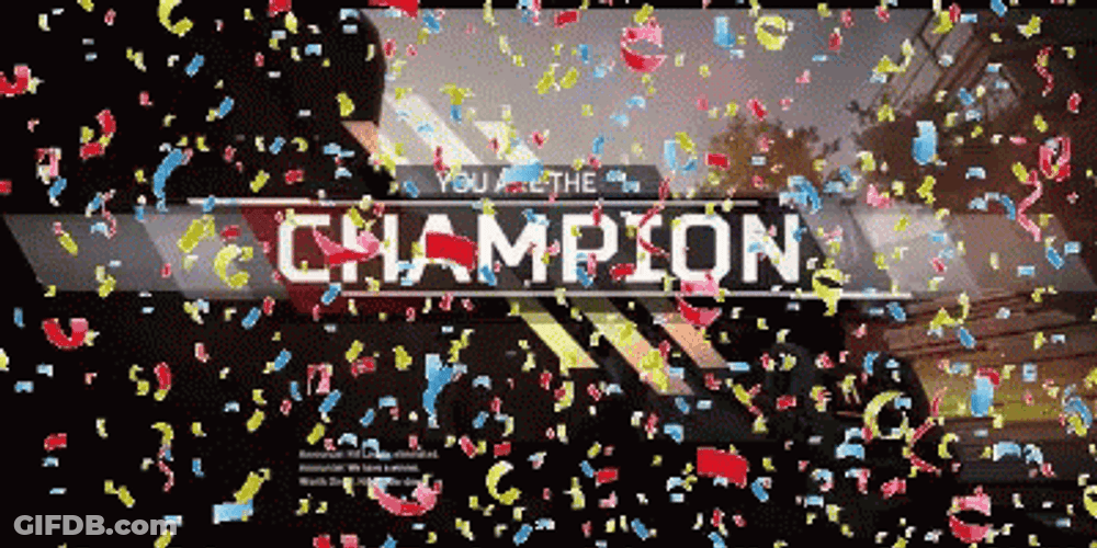 We Are The Champions Confetti Falling GIF