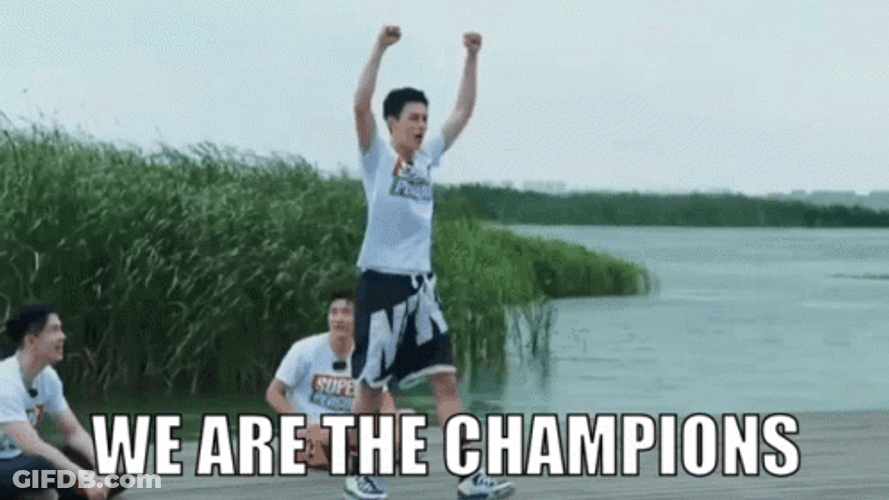 We Are The Champions Koreans Image Compilation GIF