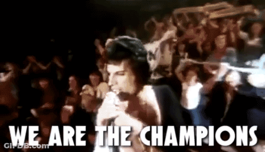 We Are The Champions The Queen GIF