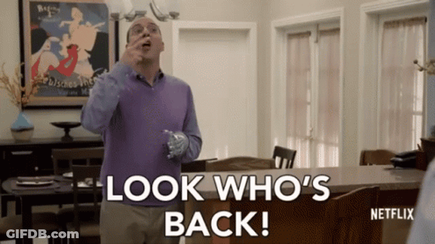 We Back Up Look Who's Here GIF