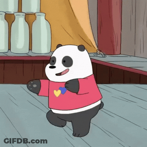 We Bare Bear Dancing Cartoon GIF