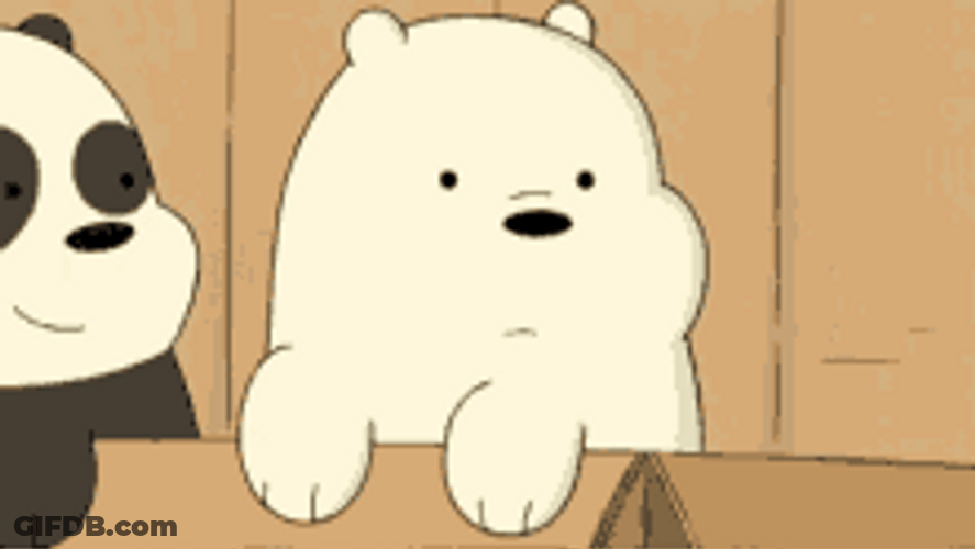 We Bare Bears Cute Ice Pressed Puffy Face GIF