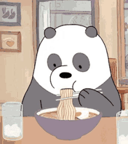 We Bare Bears Panda Ramen GIF