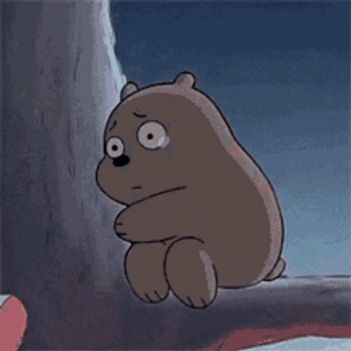 We Bare Bears Sad Panda Weeping GIF