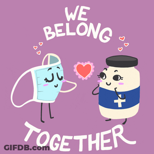 We Belong Together Funny Valentines Day GIF