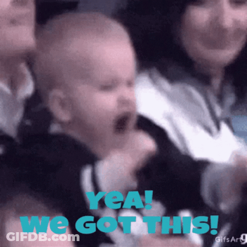 We Can Do It Excited Baby Cheering GIF