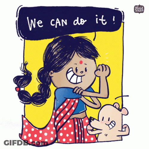 We Can Do It Strong People Wins GIF