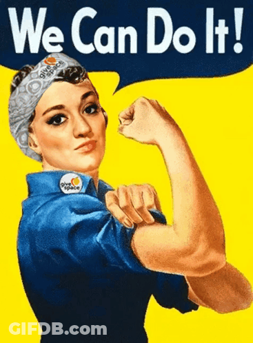 We Can Do It Woman Poster GIF